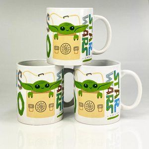 Lot! 3 Mandalorian 16oz Mugs, "Precious Cargo" The Child